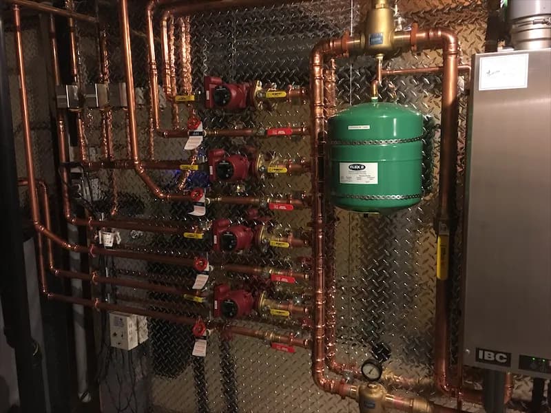 Repaired high-efficiency boiler back in service in an Airdrie home