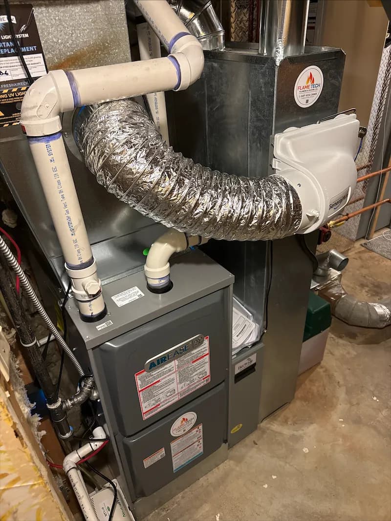 Clean new furnace install — Turner residence