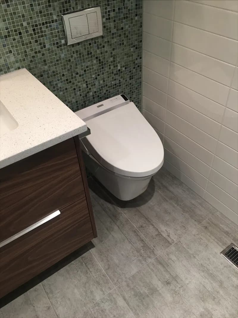 Bathroom plumbing installed by FlameTech in Calgary