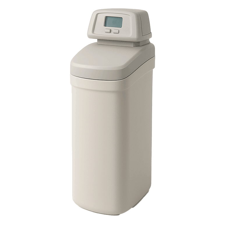Whole-home water softener installed by FlameTech in Airdrie