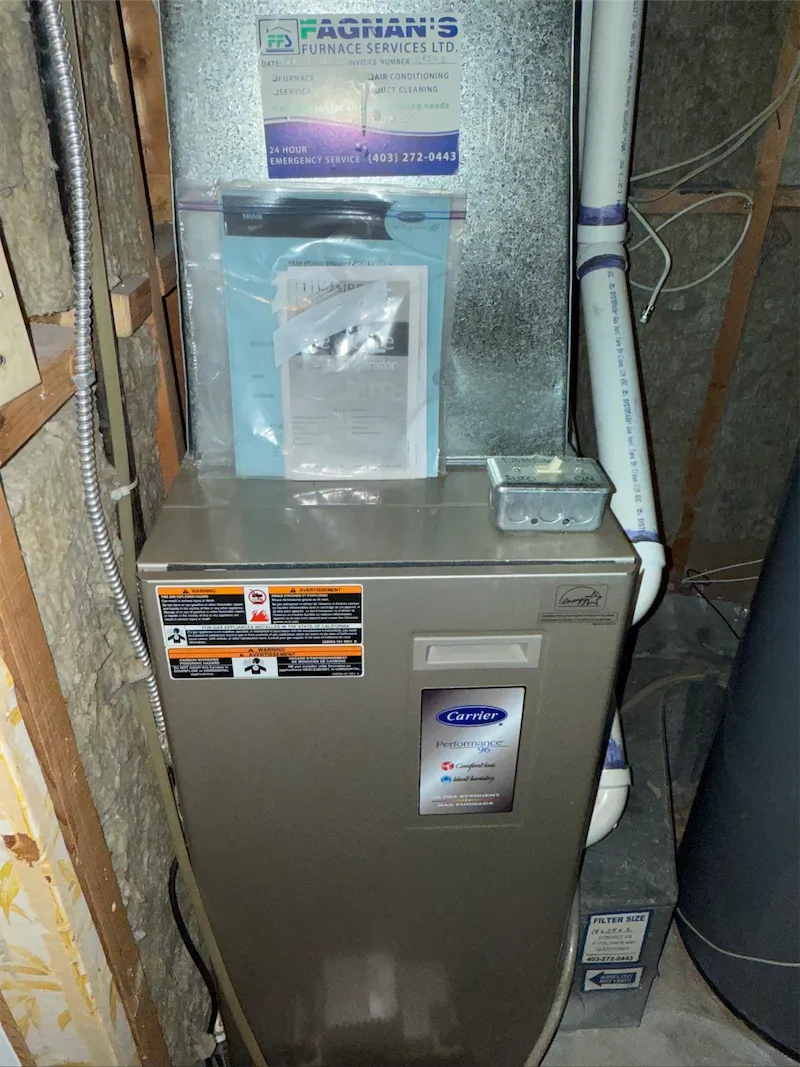 Aging furnace before high-efficiency swap — Turner residence
